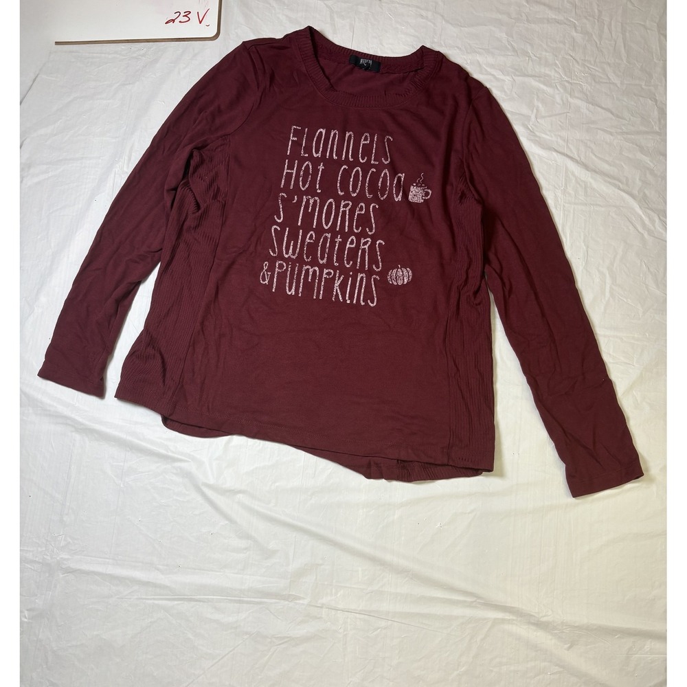 Womens Modern Canvas‎ maroon pullover sweater, Fall, size Large